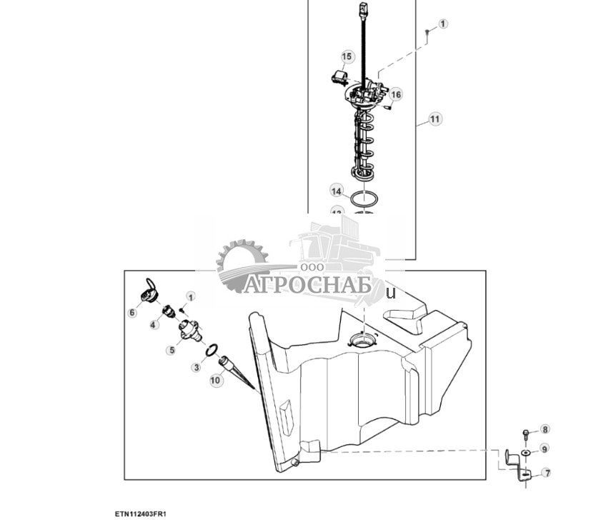 Бак жидкости для очистки отработавших газов дизельного двигателя, FT4 ( - 801999) - ST872337 195.jpg
